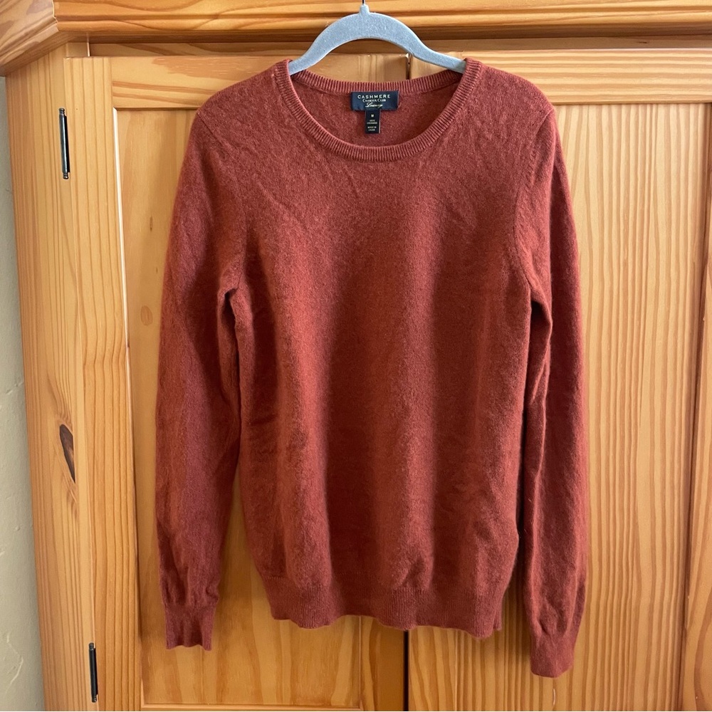 Charter Club Luxury 100% Cashmere Crewneck Sweater - Size Medium